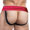 CUT4MEN Jockstrap Rugby Noir-Rose neon